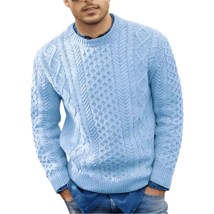 Oliver Men’s Cable Knit Sweater – Warm Classic Pullover for Autumn & Winter