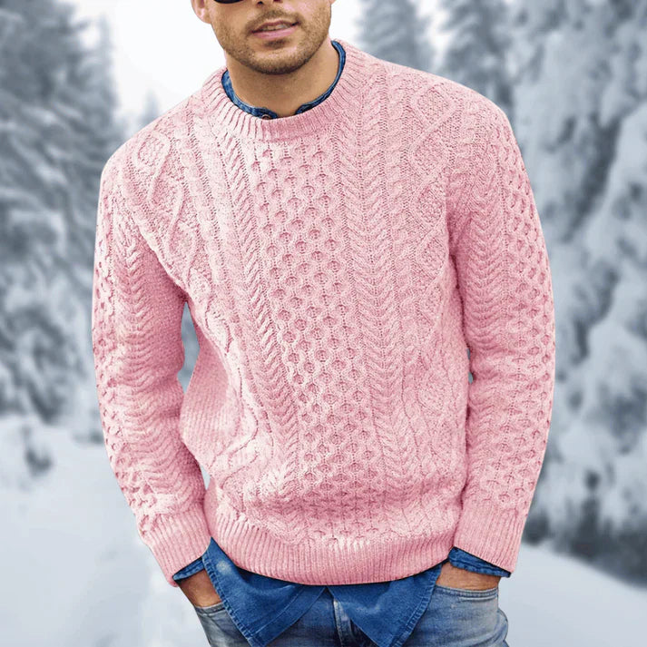 Oliver Men’s Cable Knit Sweater – Warm Classic Pullover for Autumn & Winter