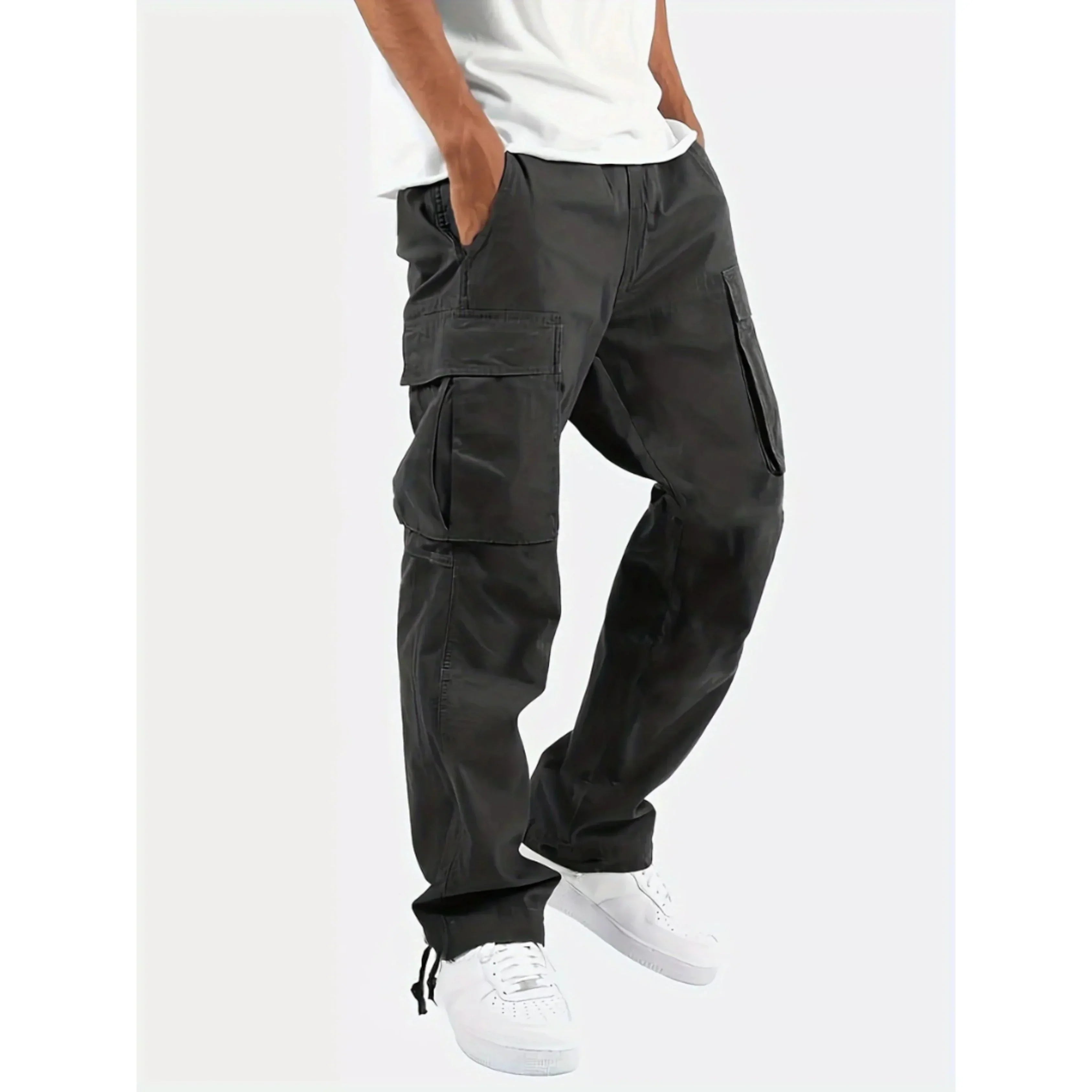 Lance Men’s Cargo Pants – Relaxed Fit Utility Trousers with Multi-Pocket Design