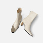 Madison Women’s Ankle Boots – Vintage Square Toe Boots with Warm Lining & Block Heel