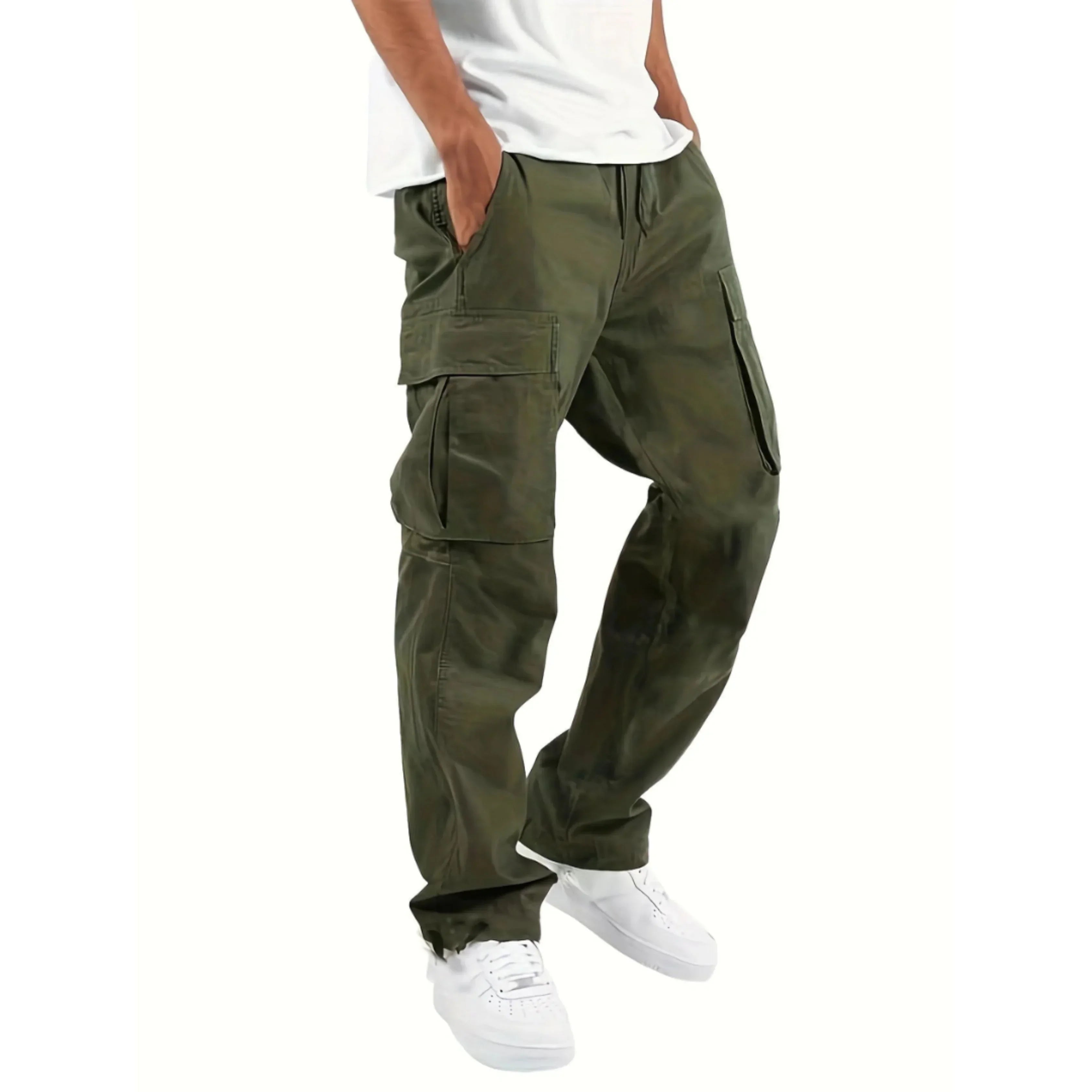 Lance Men’s Cargo Pants – Relaxed Fit Utility Trousers with Multi-Pocket Design