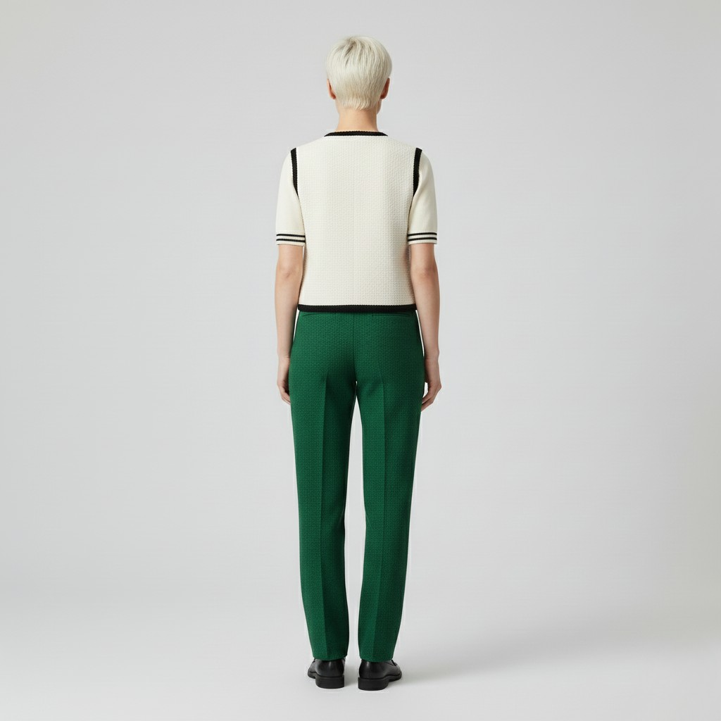 Tweedweste mit Knöpfen