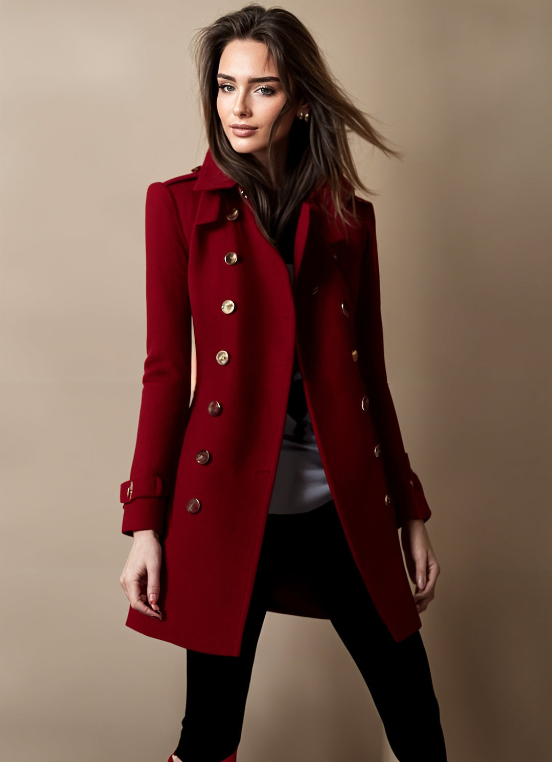 Josephine Women’s Elegant Coat – Classic Tailored Winter Jacket with Timeless Fit