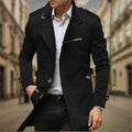 Rey Men’s Trench Coat – Waterproof Double-Breasted Jacket with Classic Elegant Fit