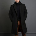 Edward Men’s Long Winter Coat – Elegant Trench Style Jacket with Warm Insulated Fit