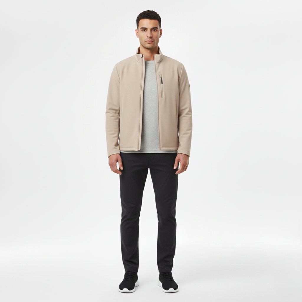 Lässige Jacke mit Reißverschluss vorne