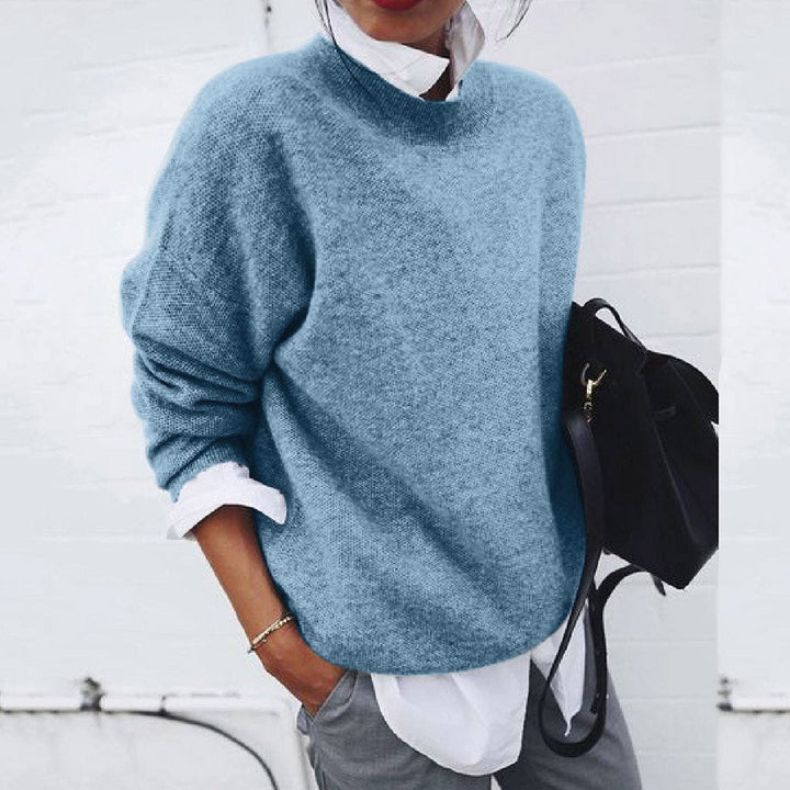 Elena Women’s Cashmere Jumper – Soft Lightweight Knit Crew Neck Sweater