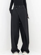 Emma Women’s Wide Leg Trousers – Breathable Loose Fit Casual Baggy Summer Pants