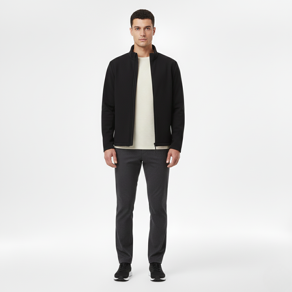 Lässige Jacke mit Reißverschluss