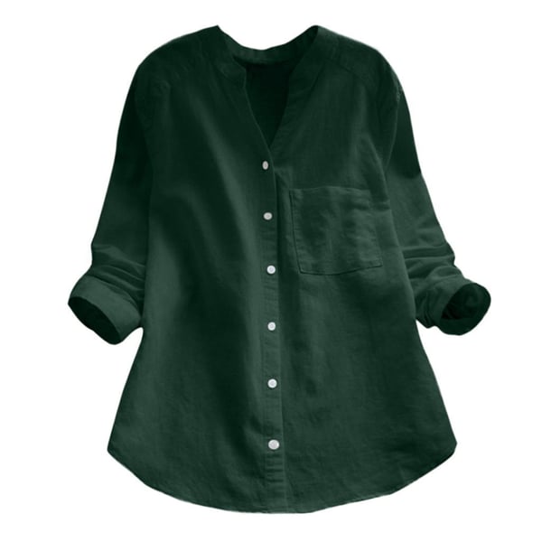 Aloyse Women’s Linen Blend Shirt – Relaxed Breathable Blouse for Casual Chic Style
