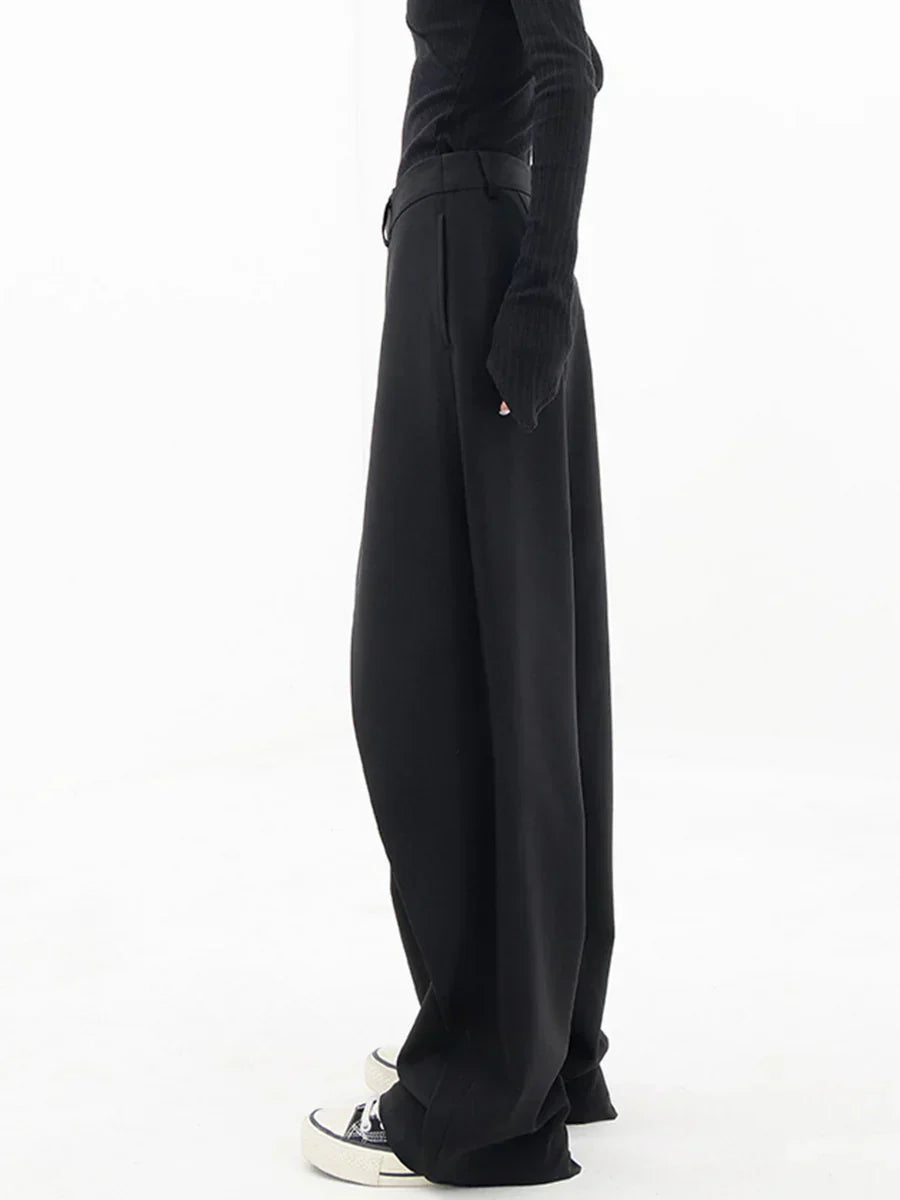 Emma Women’s Wide Leg Trousers – Breathable Loose Fit Casual Baggy Summer Pants