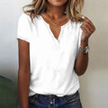 Evalynn Women’s V-Neck Blouse – Lightweight Casual Chic Summer Top with Loose Fit