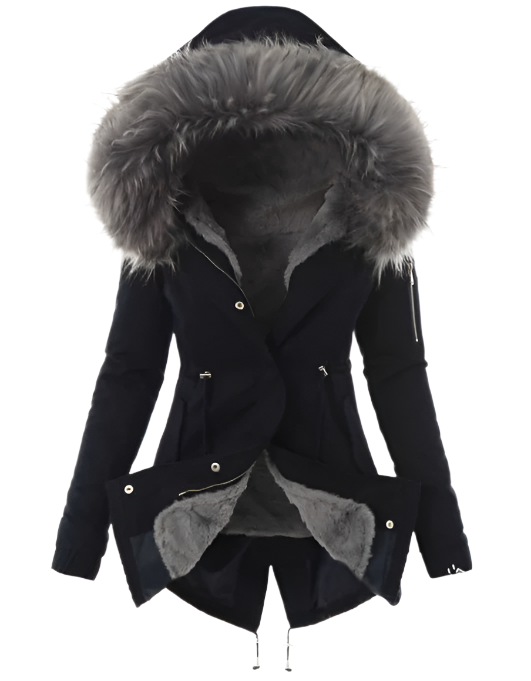Polly Women’s Winter Coat – Elegant Long Insulated Coat with Warm Windproof Design