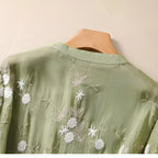 Emily Women’s Floral Blouse – Elegant Lightweight Top with Romantic Chic Fit