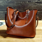 Nicole Women’s Leather Handbag – Vintage Crossbody Bag with Adjustable Strap