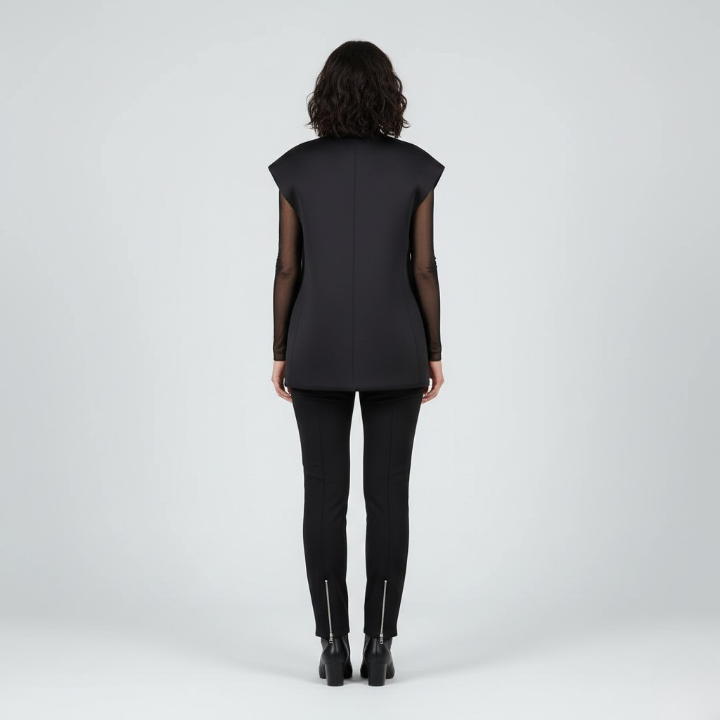 Asymmetrische Wickeltunika