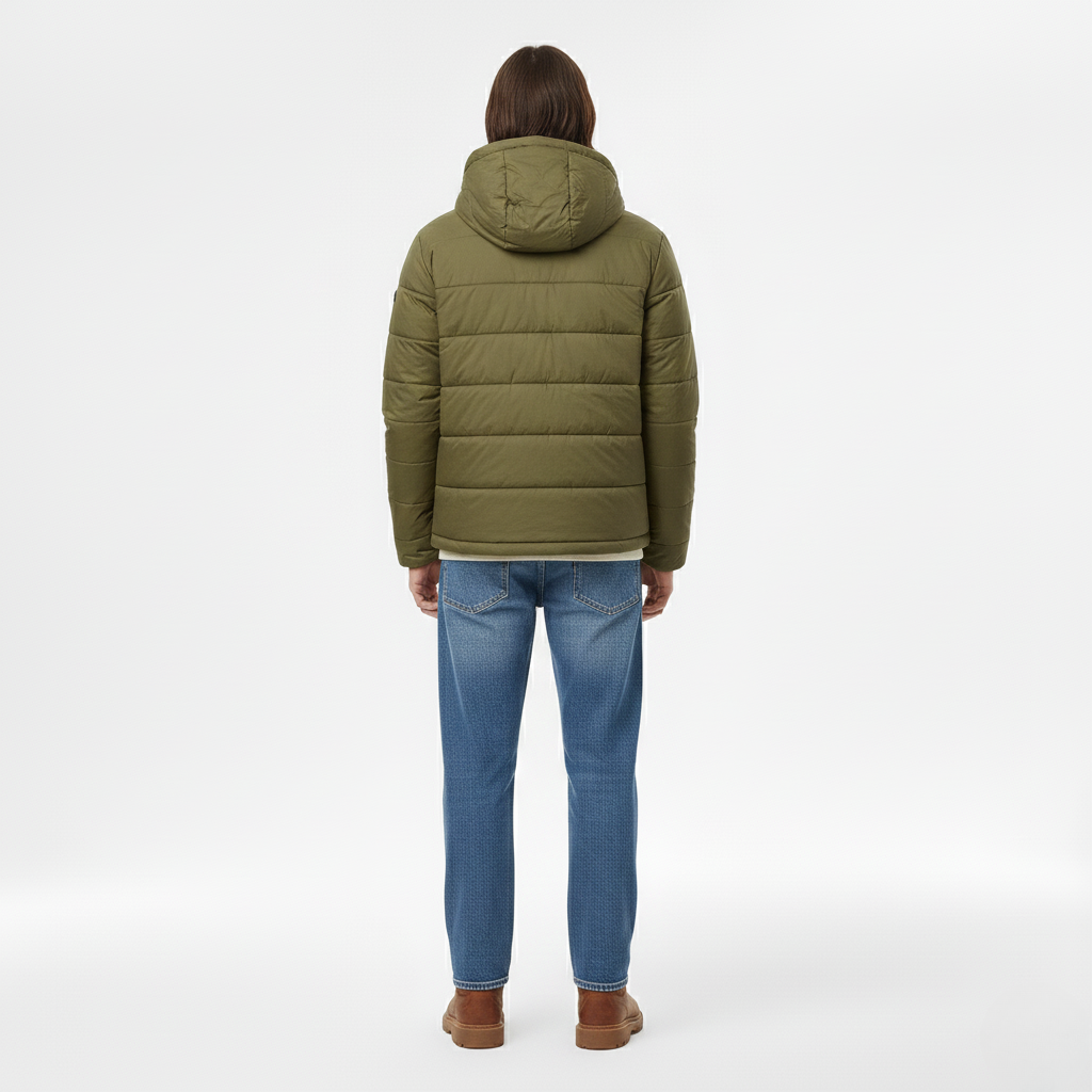 Kapuzen-Daunenjacke