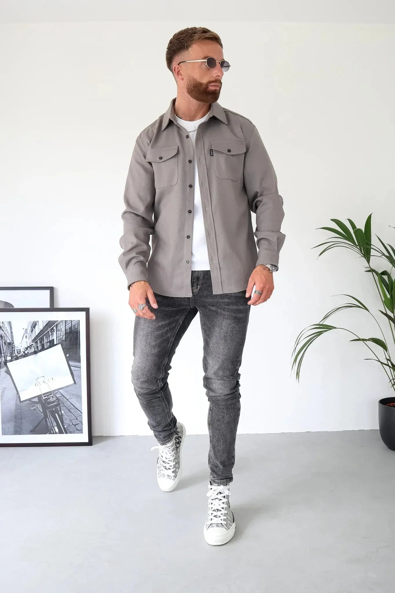 Daniel Men’s Overshirt Jacket – Lightweight Spring Shirt Jacket for Casual Smart Style