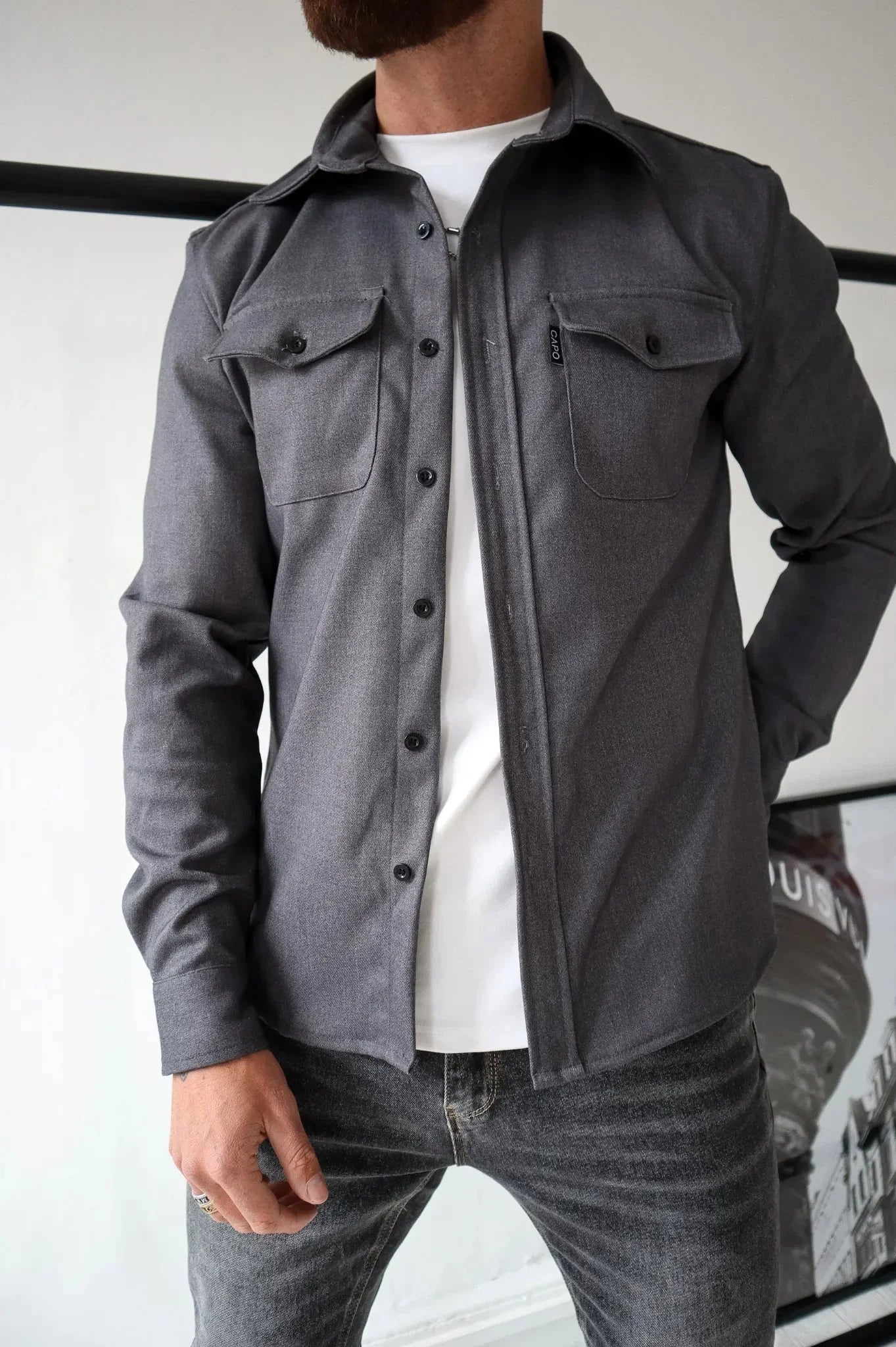 Daniel Men’s Overshirt Jacket – Lightweight Spring Shirt Jacket for Casual Smart Style