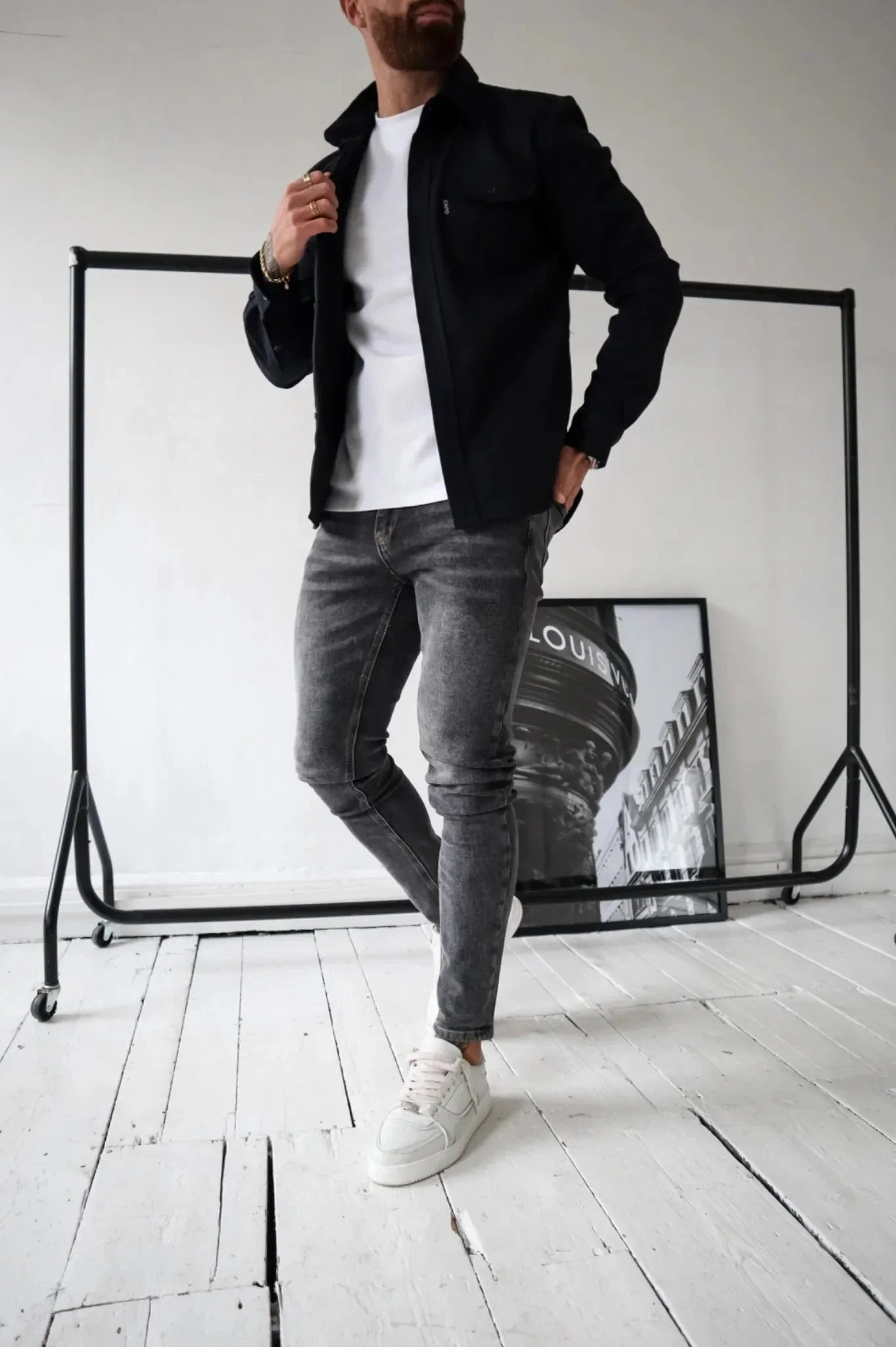 Daniel Men’s Overshirt Jacket – Lightweight Spring Shirt Jacket for Casual Smart Style