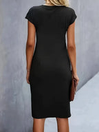 Katrien Women’s Midi Dress – Elegant Tailored Fit with Timeless Chic Design