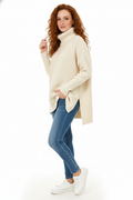 Gracie Women’s Oversized Turtleneck Jumper – Soft Warm Knit Autumn Winter Sweater
