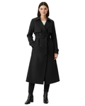 Charlie Women’s Trench Coat – Elegant Belted Double-Breasted Mid-Length Jacket