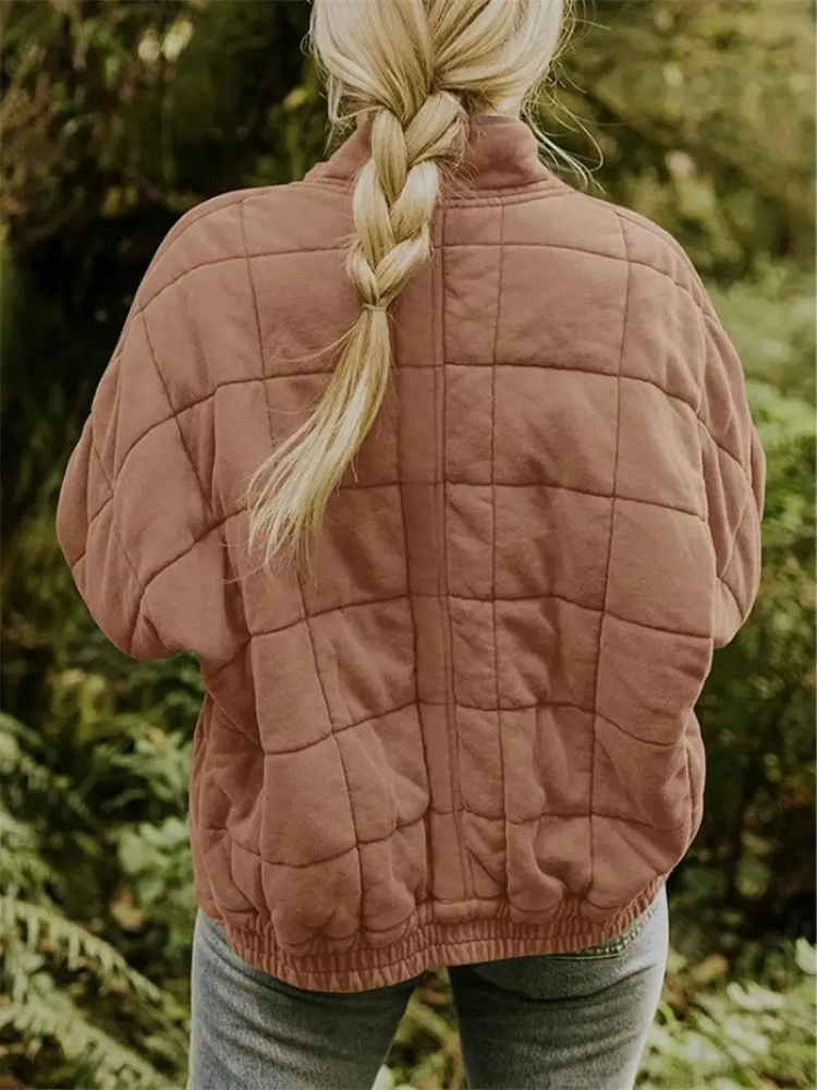 Jane Women’s Quilted Jacket – Warm Casual Winter Coat with Modern Relaxed Fit