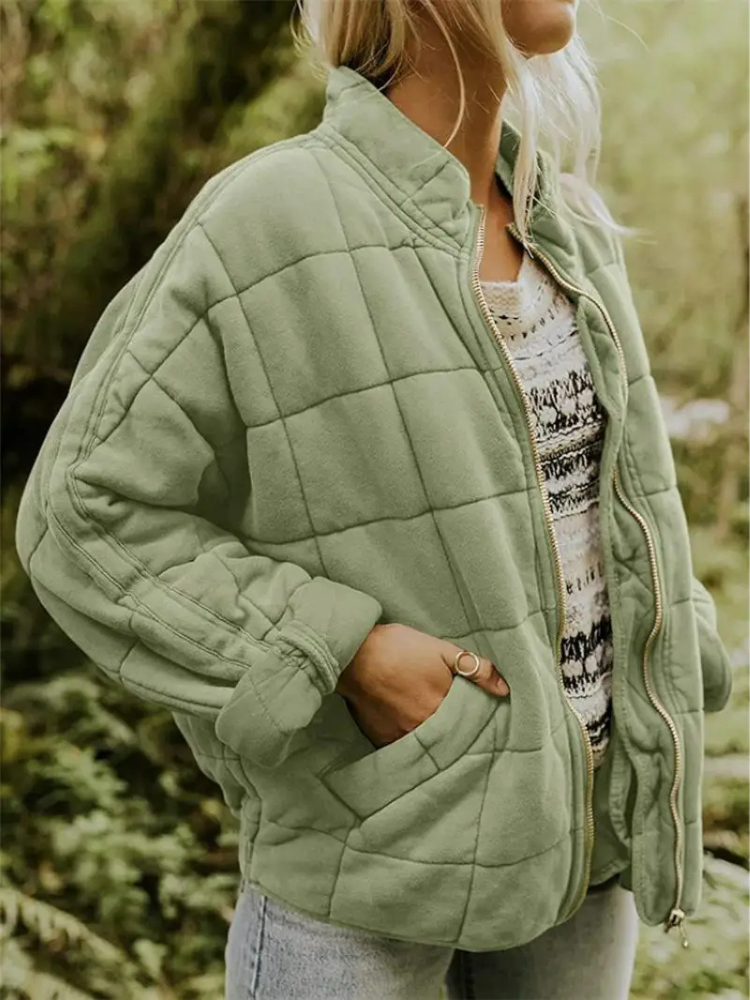 Jane Women’s Quilted Jacket – Warm Casual Winter Coat with Modern Relaxed Fit