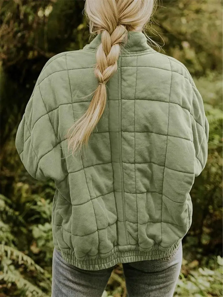 Jane Women’s Quilted Jacket – Warm Casual Winter Coat with Modern Relaxed Fit