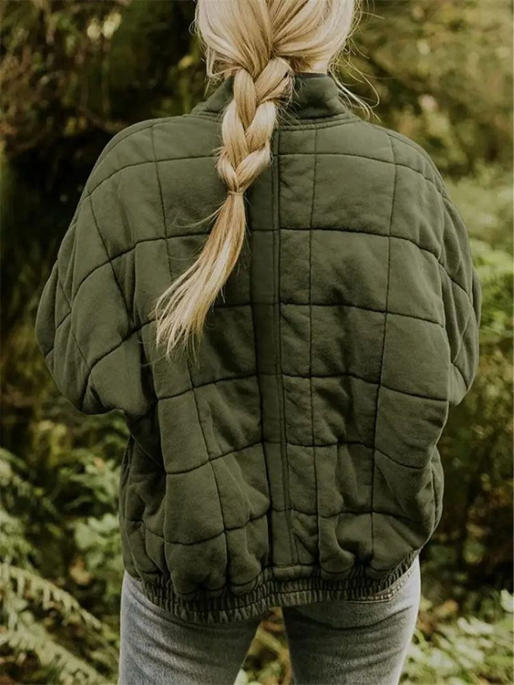 Jane Women’s Quilted Jacket – Warm Casual Winter Coat with Modern Relaxed Fit