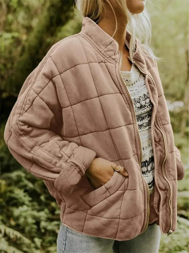 Jane Women’s Quilted Jacket – Warm Casual Winter Coat with Modern Relaxed Fit