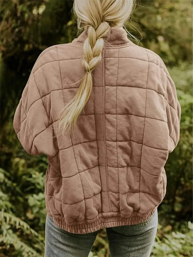 Jane Women’s Quilted Jacket – Warm Casual Winter Coat with Modern Relaxed Fit