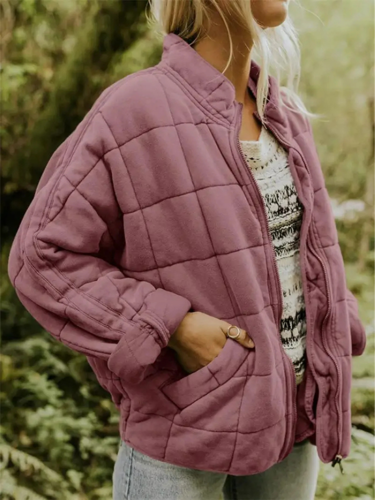 Jane Women’s Quilted Jacket – Warm Casual Winter Coat with Modern Relaxed Fit