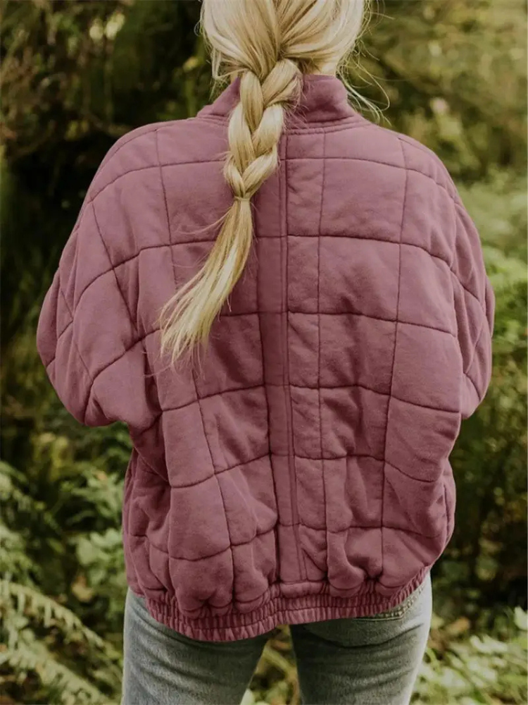 Jane Women’s Quilted Jacket – Warm Casual Winter Coat with Modern Relaxed Fit