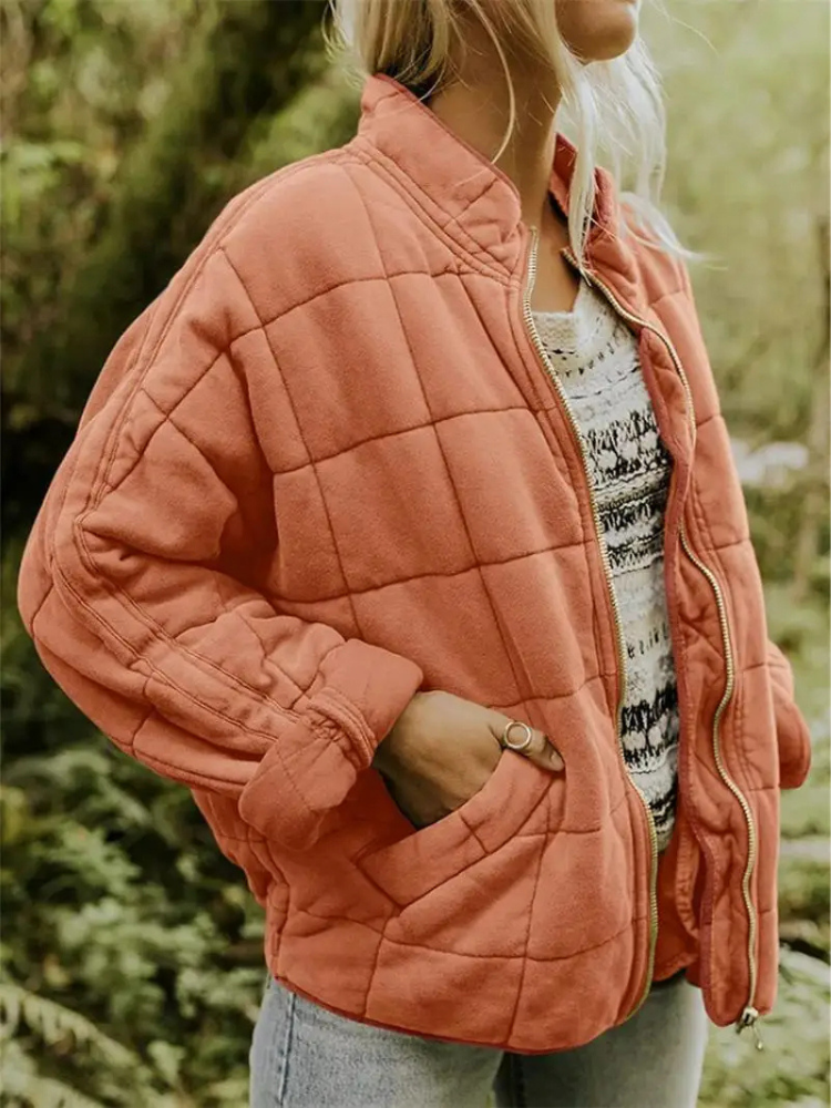 Jane Women’s Quilted Jacket – Warm Casual Winter Coat with Modern Relaxed Fit