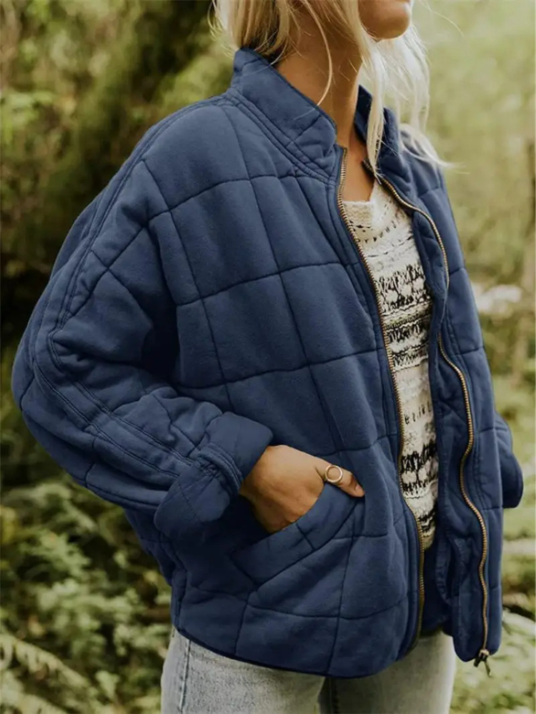 Jane Women’s Quilted Jacket – Warm Casual Winter Coat with Modern Relaxed Fit