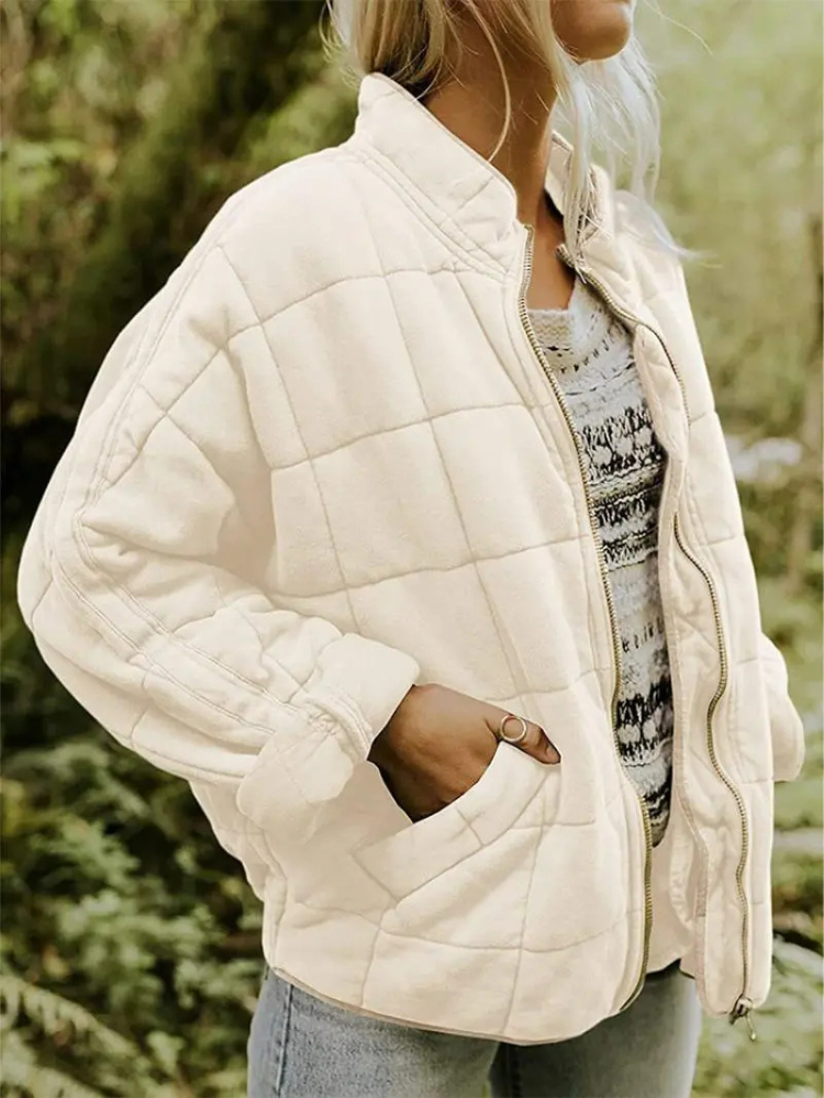 Jane Women’s Quilted Jacket – Warm Casual Winter Coat with Modern Relaxed Fit