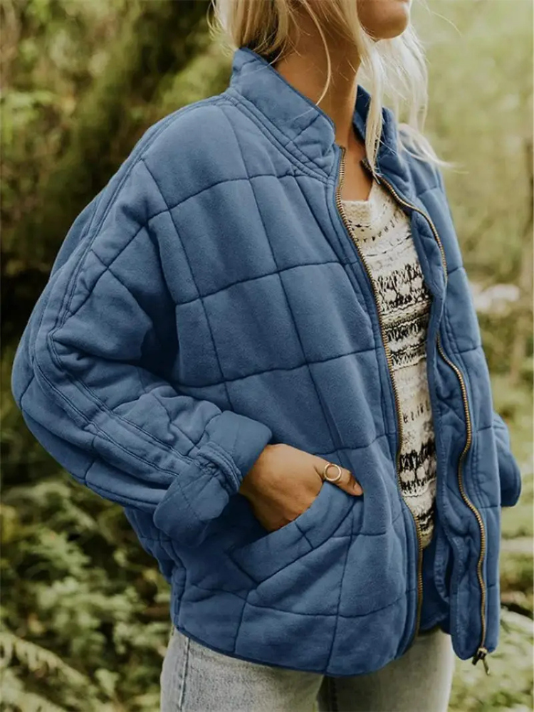 Jane Women’s Quilted Jacket – Warm Casual Winter Coat with Modern Relaxed Fit