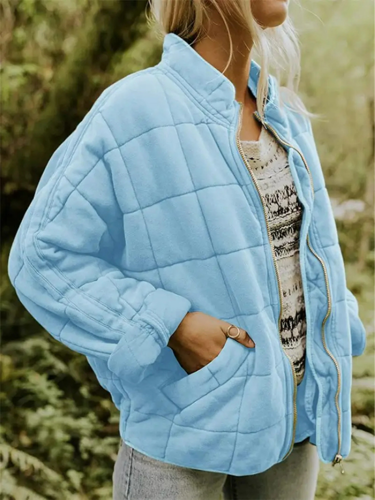 Jane Women’s Quilted Jacket – Warm Casual Winter Coat with Modern Relaxed Fit
