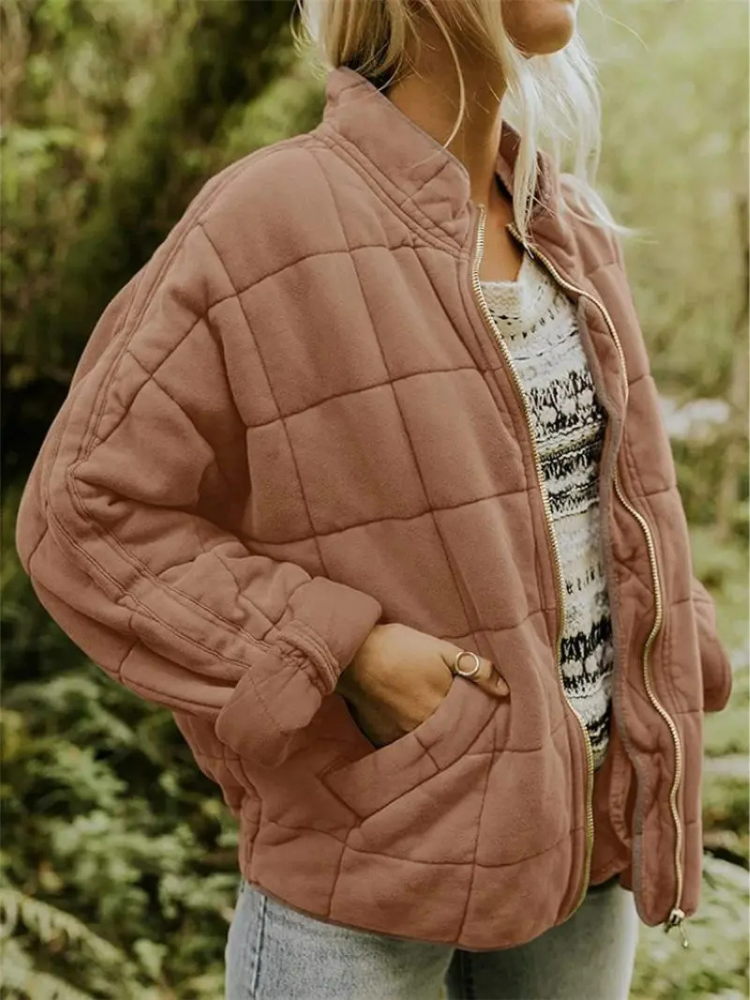 Jane Women’s Quilted Jacket – Warm Casual Winter Coat with Modern Relaxed Fit