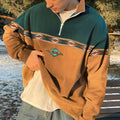 John Men’s Retro Zip Jumper – Classic Autumn Winter Sweater with Modern Fit