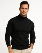 Leonardo Men’s Turtleneck Sweater – Slim Fit Knit Jumper in Soft Breathable Fabric