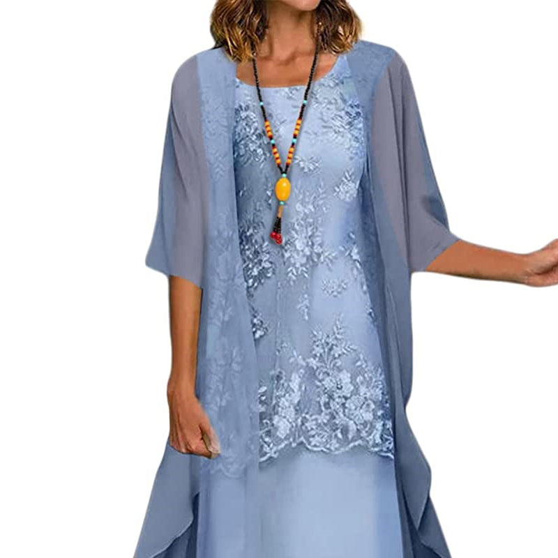 Ariana Women’s Chiffon Dress – Elegant Flattering Midi Dress with Lightweight Fit