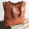 Noelle Women’s Leather Tote Bag – Spacious Zip Shoulder Handbag for Work & Travel