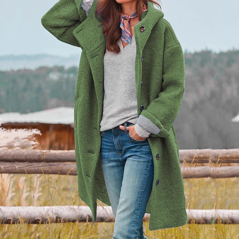 Hadley Women’s Winter Coat – Elegant Windproof Jacket with Hood & Warm Lining