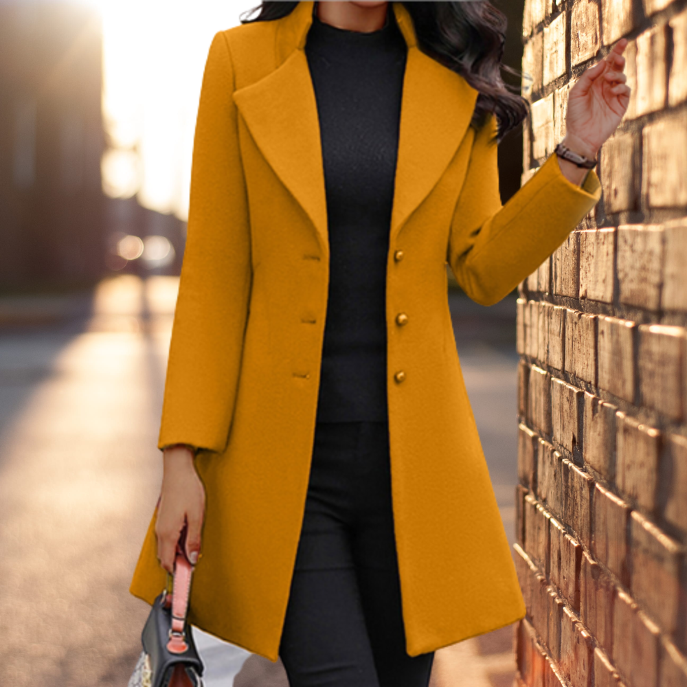 Juniper Women’s Wool Blend Coat – Elegant Tailored Winter Coat with Warm Fit