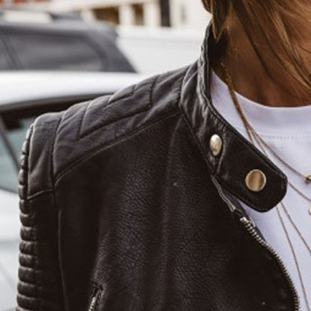 Juliet Women’s Leather Jacket – Premium Fitted Biker Jacket with Timeless Chic Style