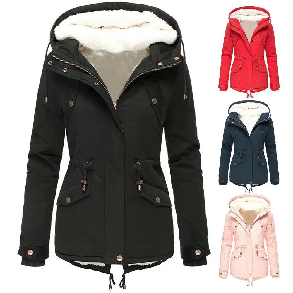 Claire Women’s Winter Jacket – Waterproof Hooded Coat with Warm Insulated Lining