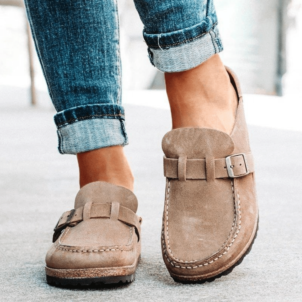 Georgia Women’s Comfort Clogs – Ergonomic Slip-On Sandals with Adjustable Buckle